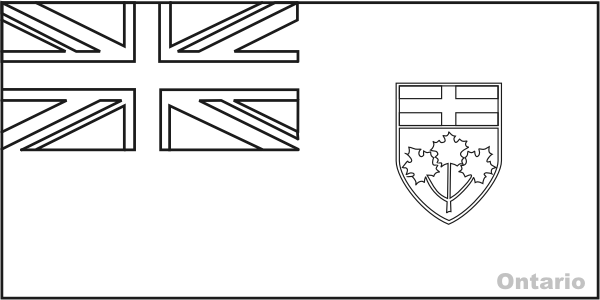 Colouring book of flags canada