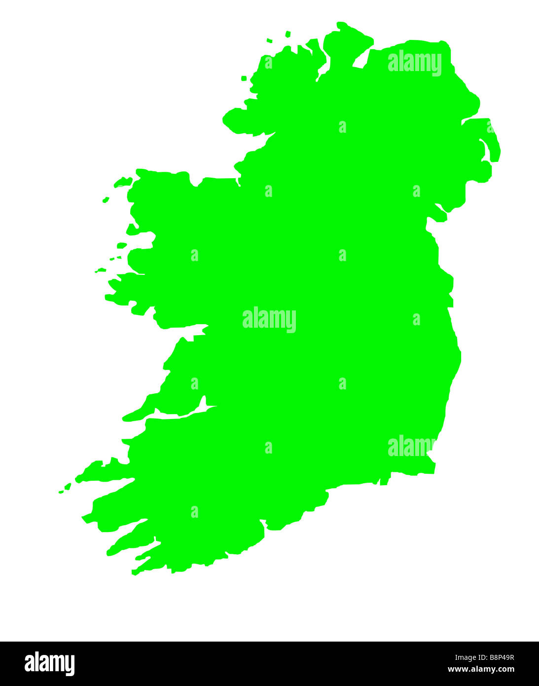 Ireland map outline hi