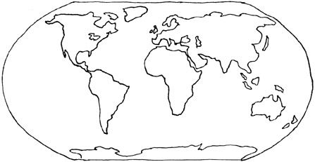 Color world map world map coloring page coloring pages