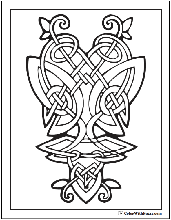 Celtic coloring pages â irish scottish gaelic kids adults pdf