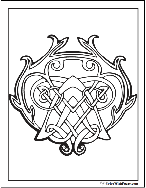 Celtic coloring pages â irish scottish gaelic kids adults pdf