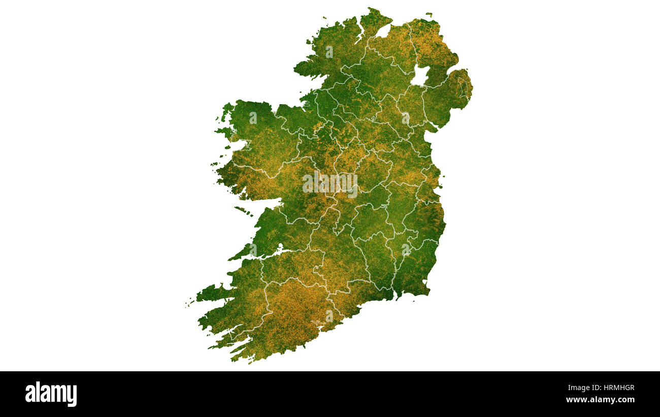 Ireland map outline hi