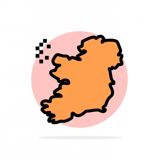 Map of ireland clipart hd png world map ireland abstract circle background flat color icon map icons world icons circle icons png image for free download