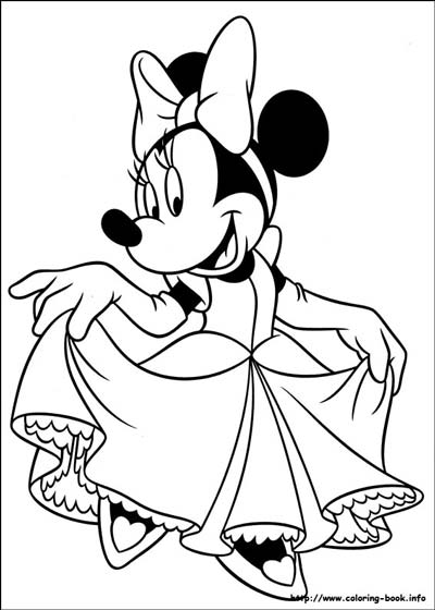 Minnie mouse coloring pages