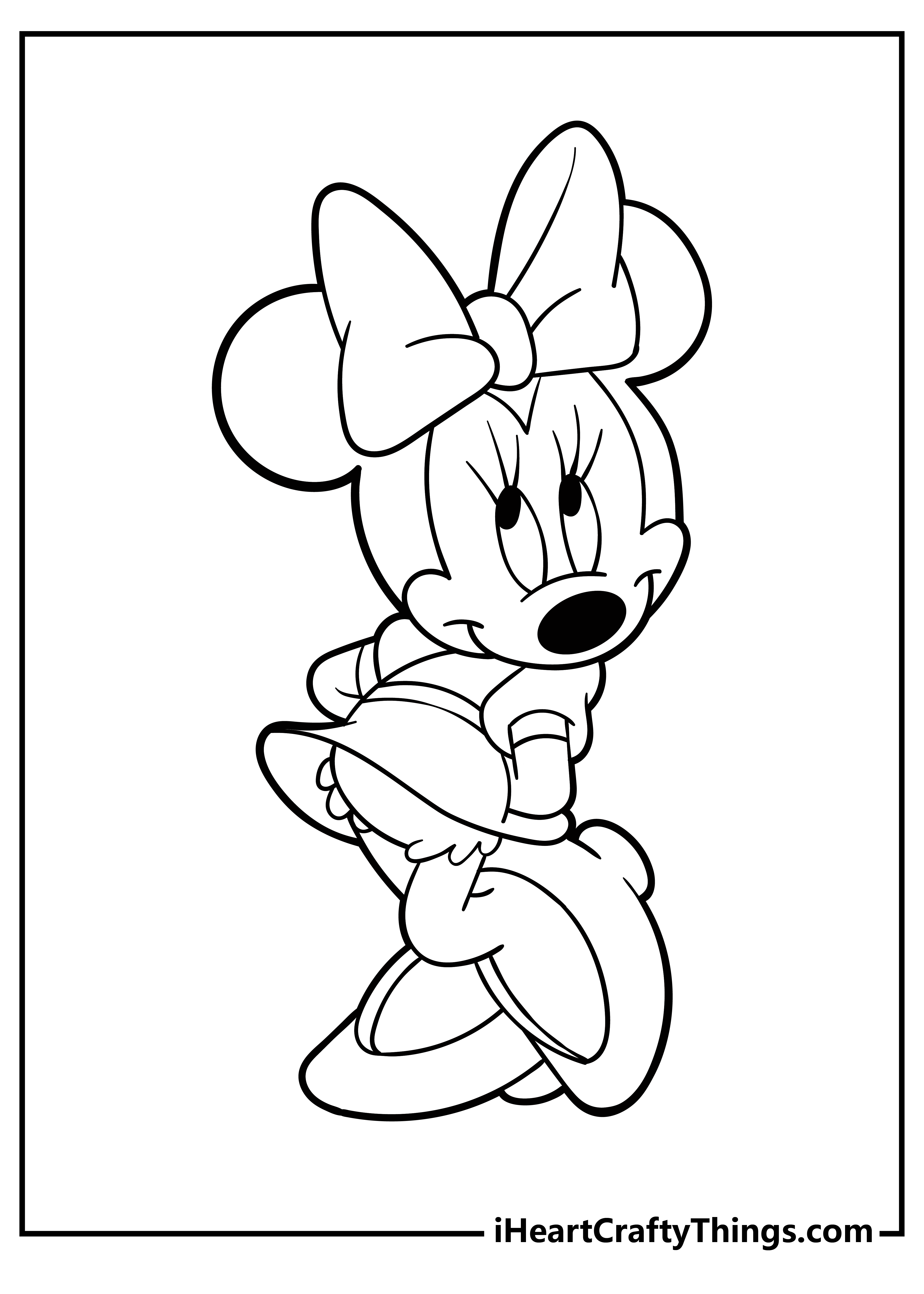 Minnie mouse coloring pages free printables