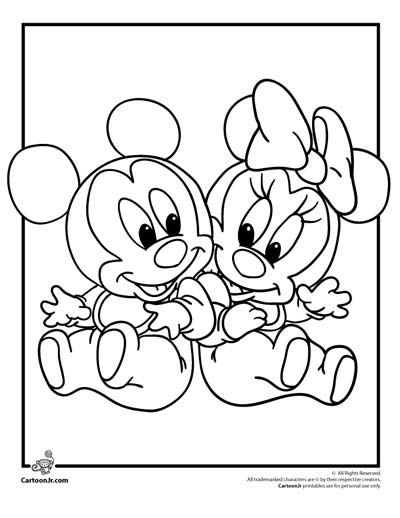 Minnie mouse coloring pages