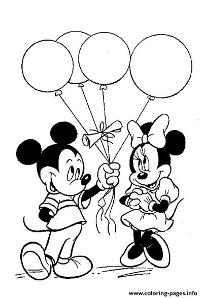 Minnie mouse coloring pages