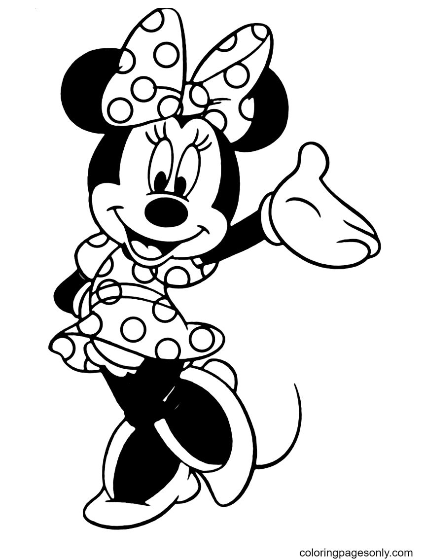 Minnie mouse coloring pages