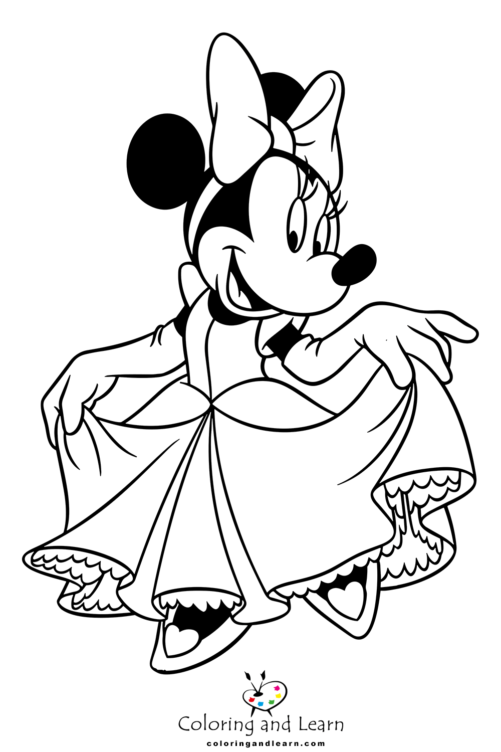 Minnie mouse coloring pages