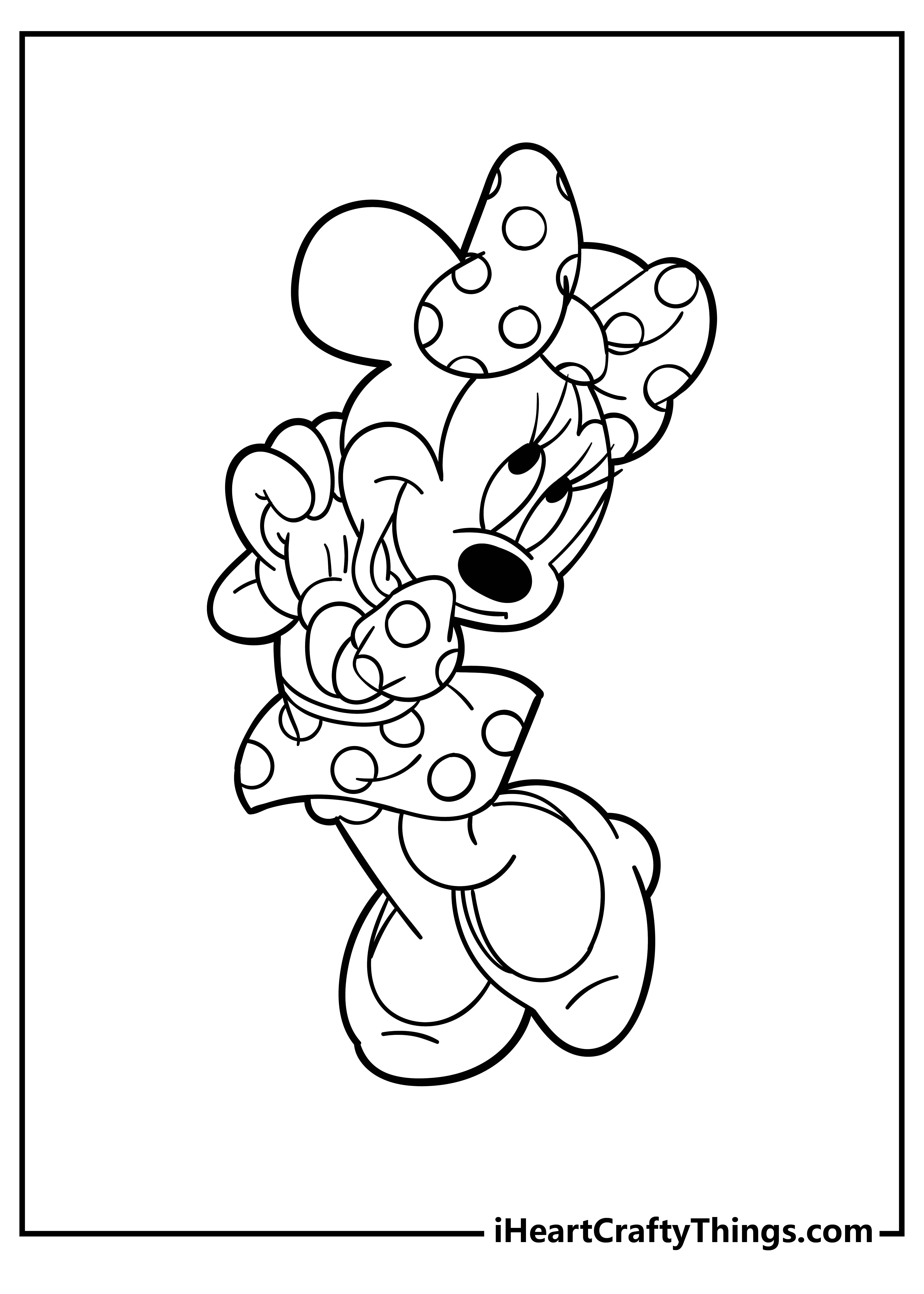 Minnie mouse coloring pages free printables