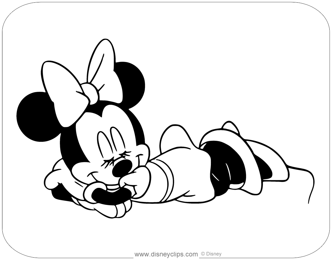 Misc minnie mouse coloring pages