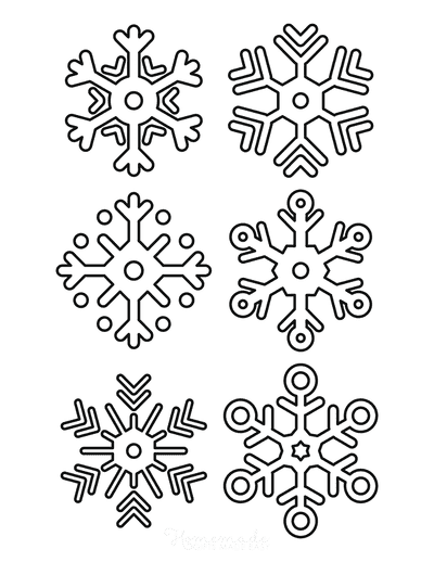 Best snowflake coloring pages free snowflake templates