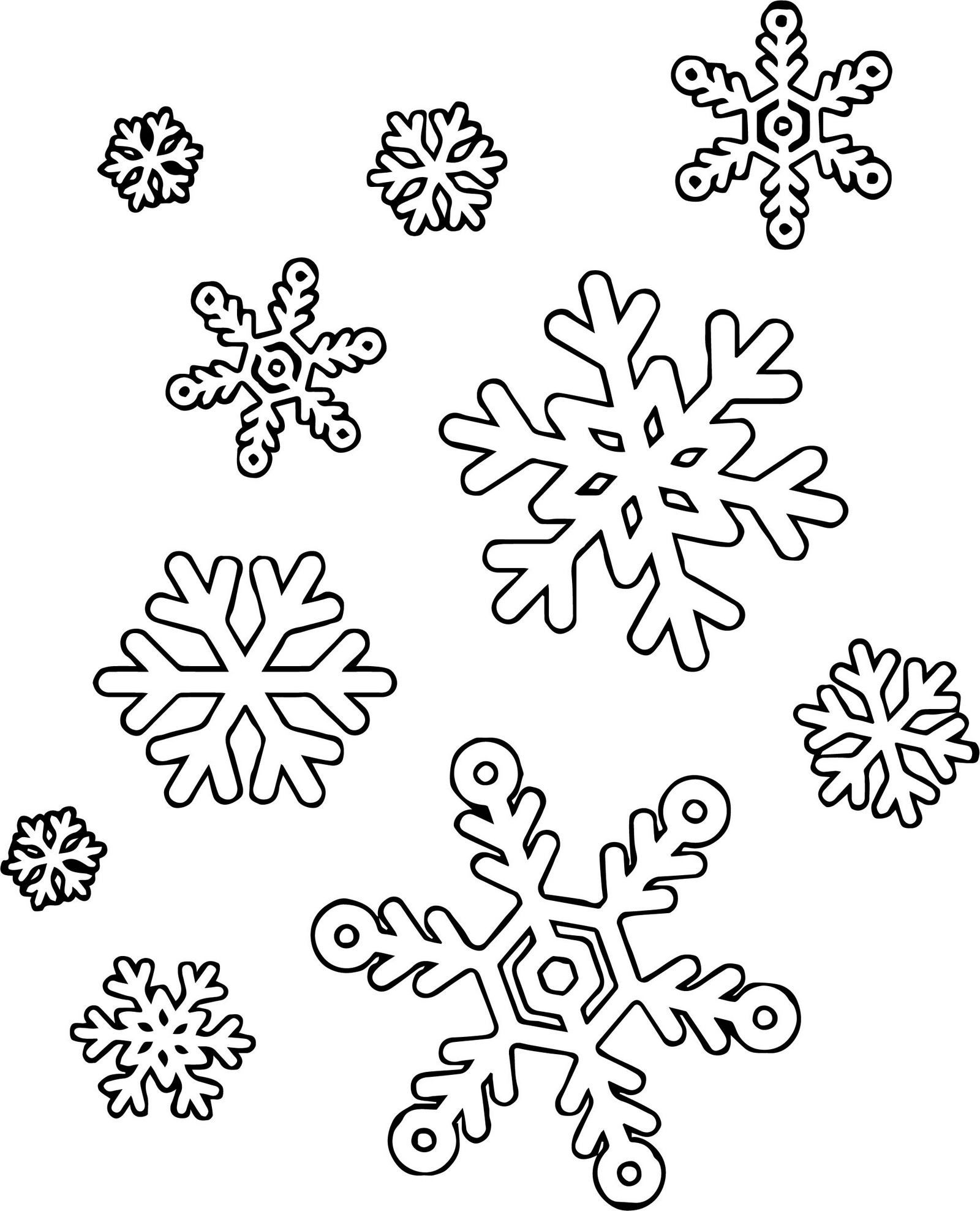 Coloring pages snowflakes coloring pages