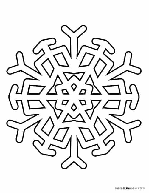 Snowflake coloring pages