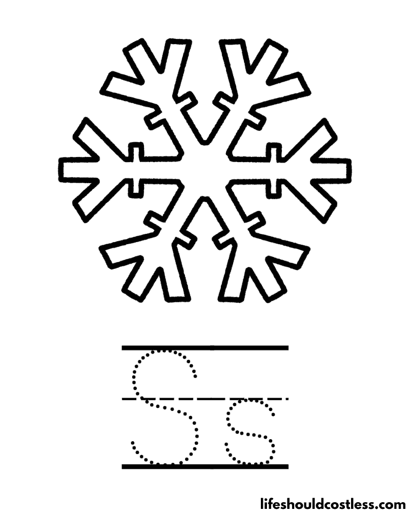 Snowflake coloring pages free printable pdf templates