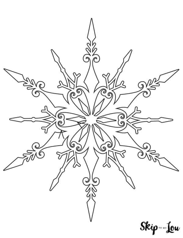 Snowflake coloring pages skip to my lou