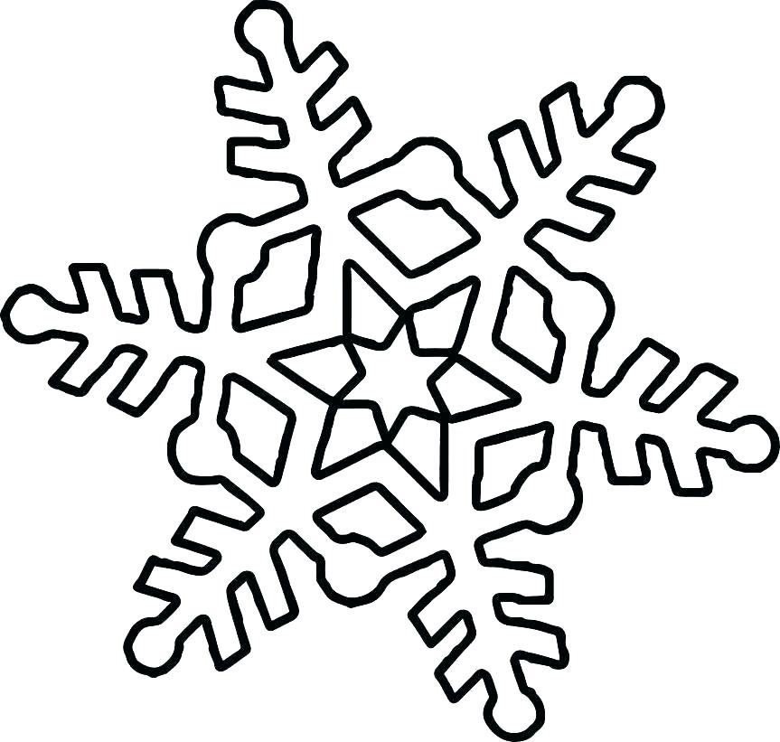 Free printable snowflake coloring pages for kids