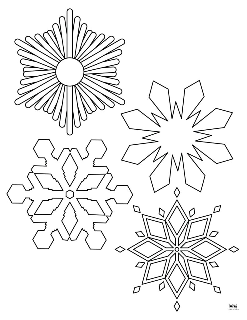 Snowflake coloring pages