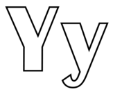 Letter y coloring pages free coloring pages