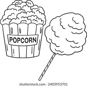 Popcorn coloring book images stock photos d objects vectors