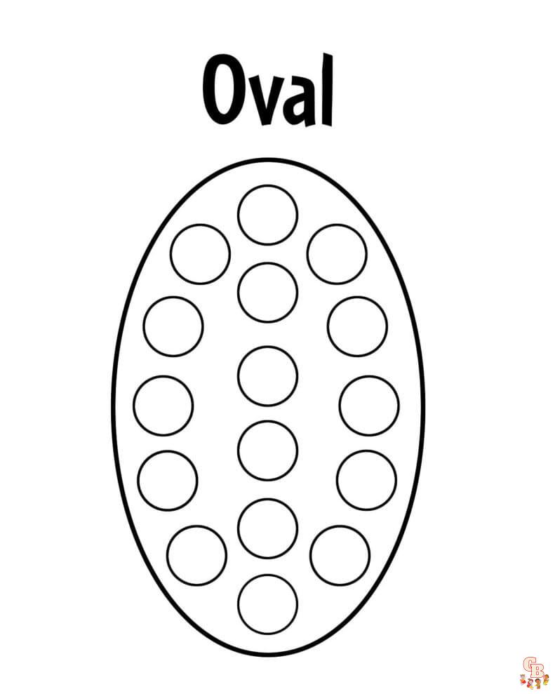 Printable oval coloring pages free for kids adults