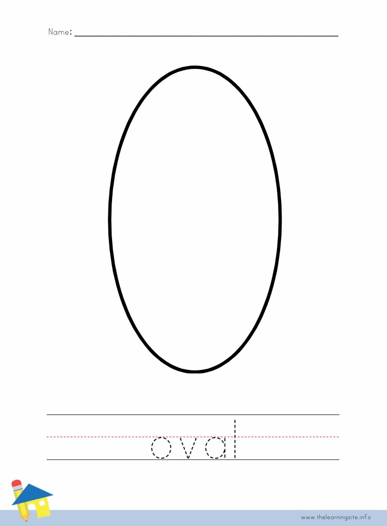 Oval coloring worksheet â the learning site