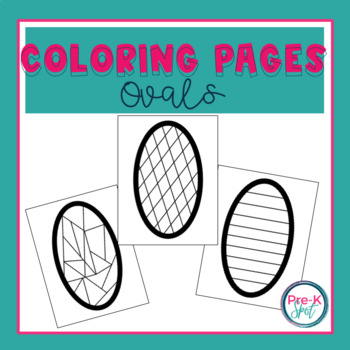 Oval shape coloring pages by pre