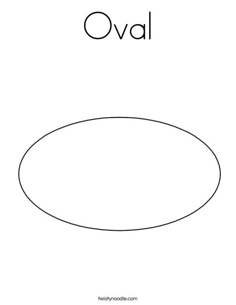 Oval coloring page