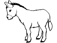 Donkeys coloring pages and printable activities