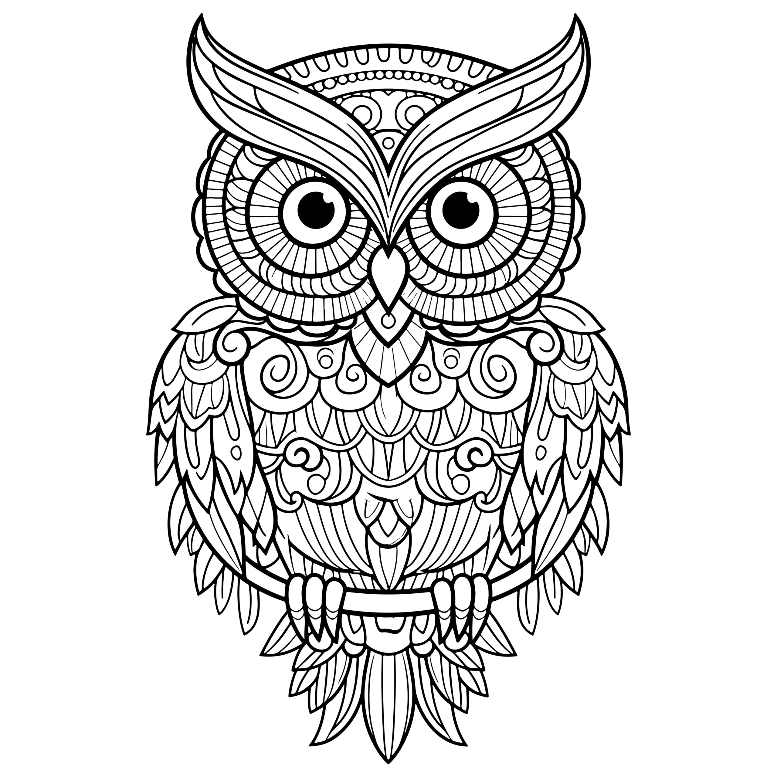 Owl coloring book for adults owl mandala coloring book for adults and kids made by teachers