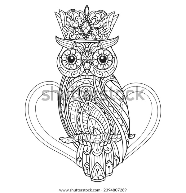 Owl adult coloring pages images stock photos d objects vectors