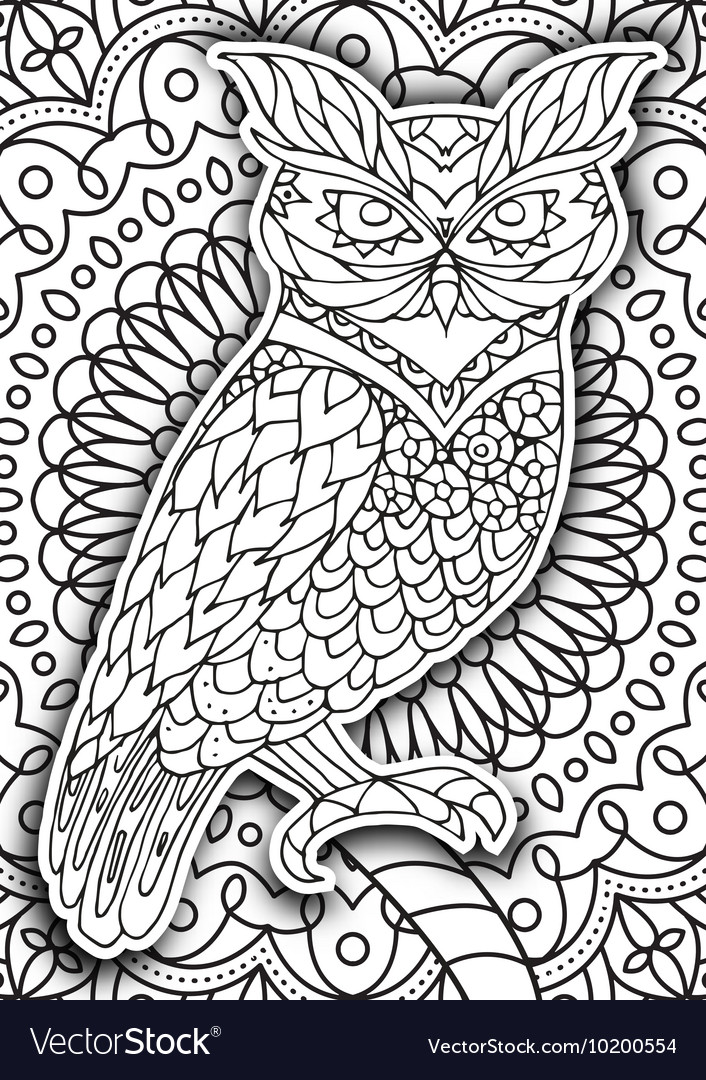 Printable coloring book page for adults