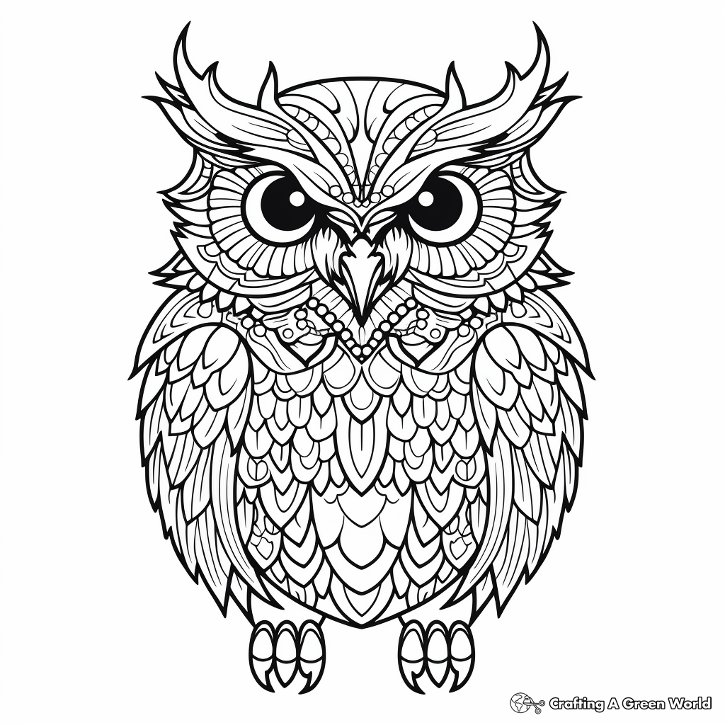 Owl coloring pages