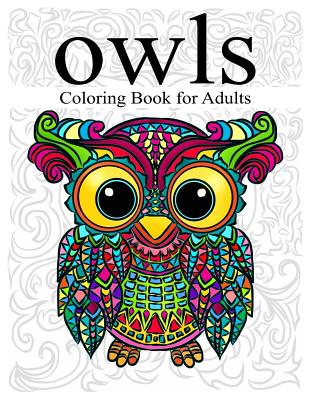 Owl coloring book for adults stress relieving animal designs adult coloring book with detailed patterns swirls wonderful owls and mandala designs large print paperback village books building munity one book