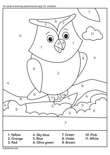 Download free color by number and educational activity worksheets for kids