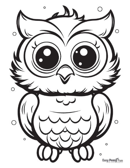 Owl coloring pages â printable sheets