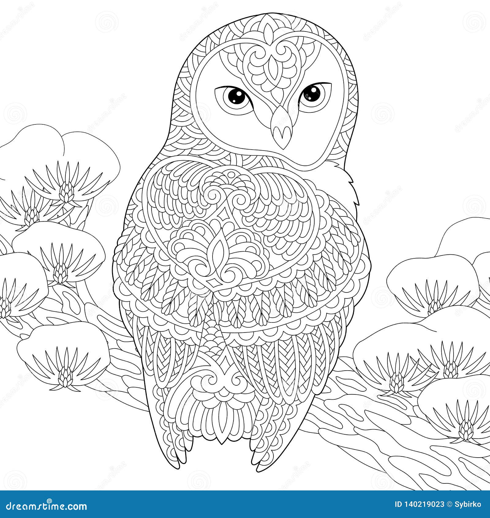 Colouring owl stock illustrations â colouring owl stock illustrations vectors clipart