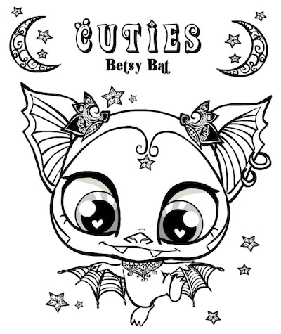 Cute bat coloring pages you can print for free