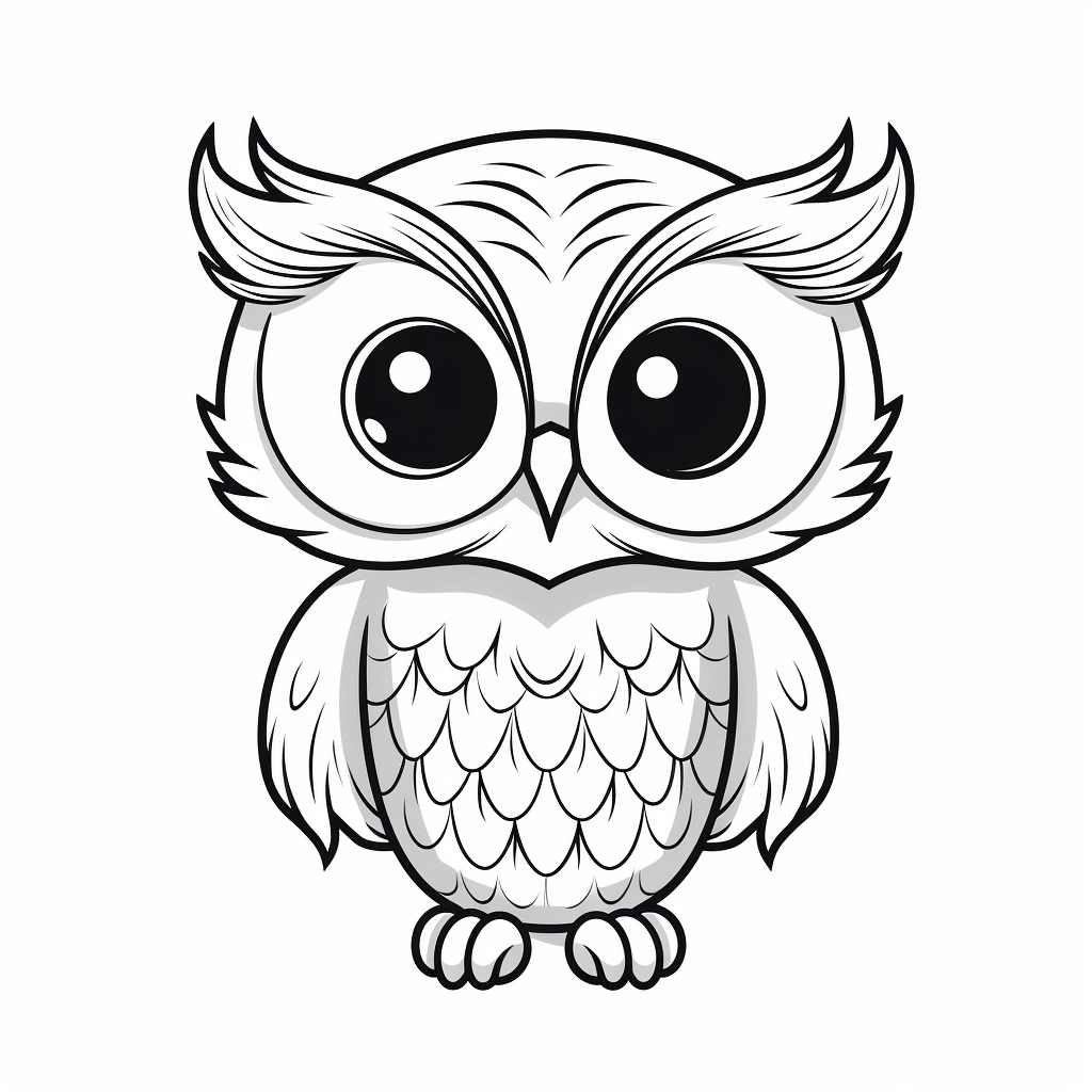 Owl coloring pages