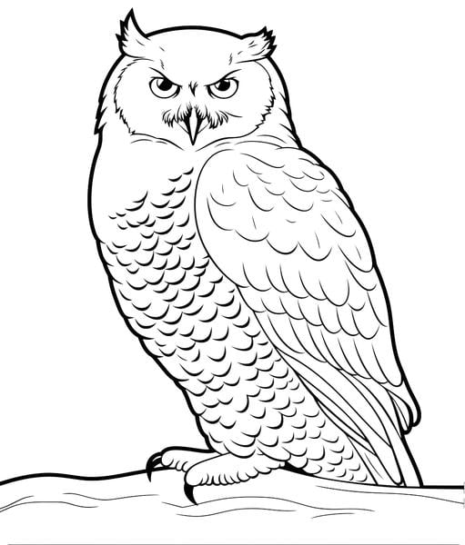 Free printable owls coloring pages list