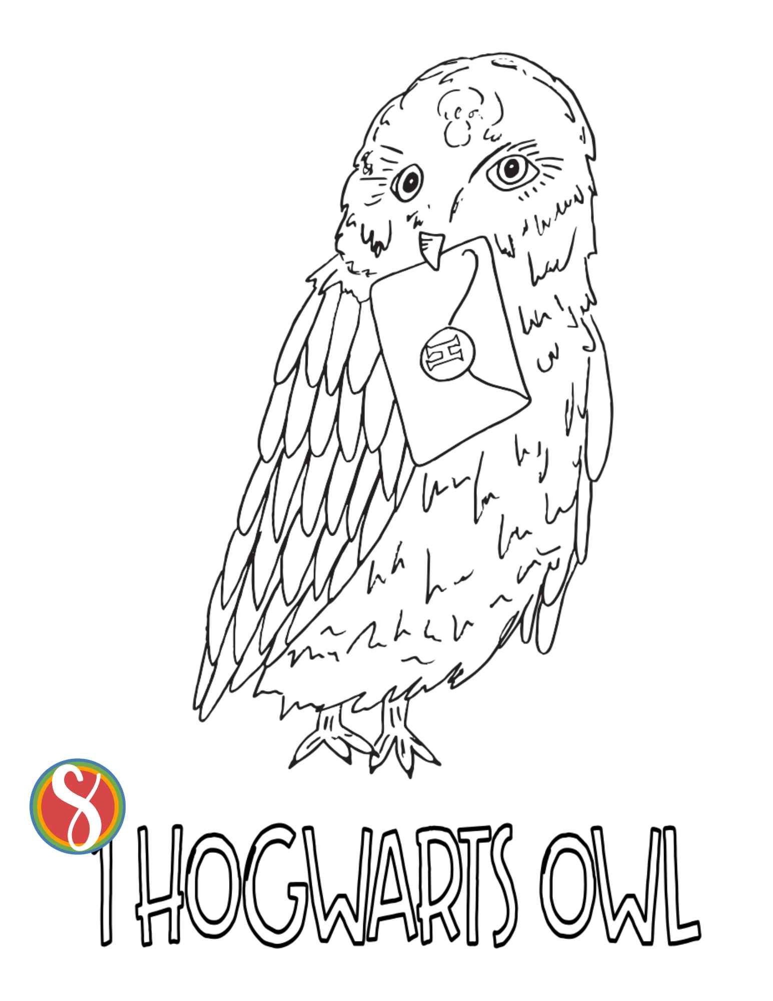 Free owl coloring pages â stevie doodles