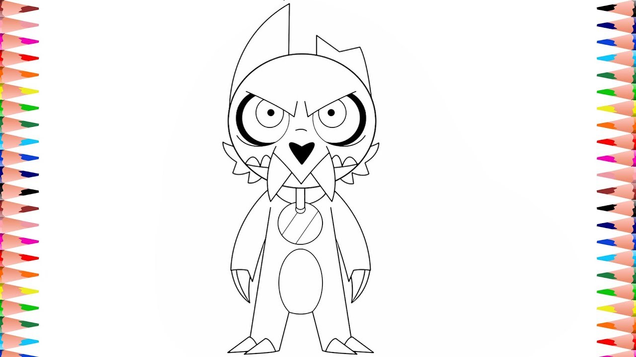 Digital coloring the owl house coloring pages king digital artwork