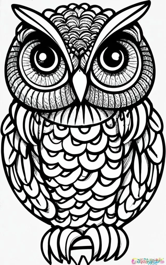 Owl house coloring pages free printable