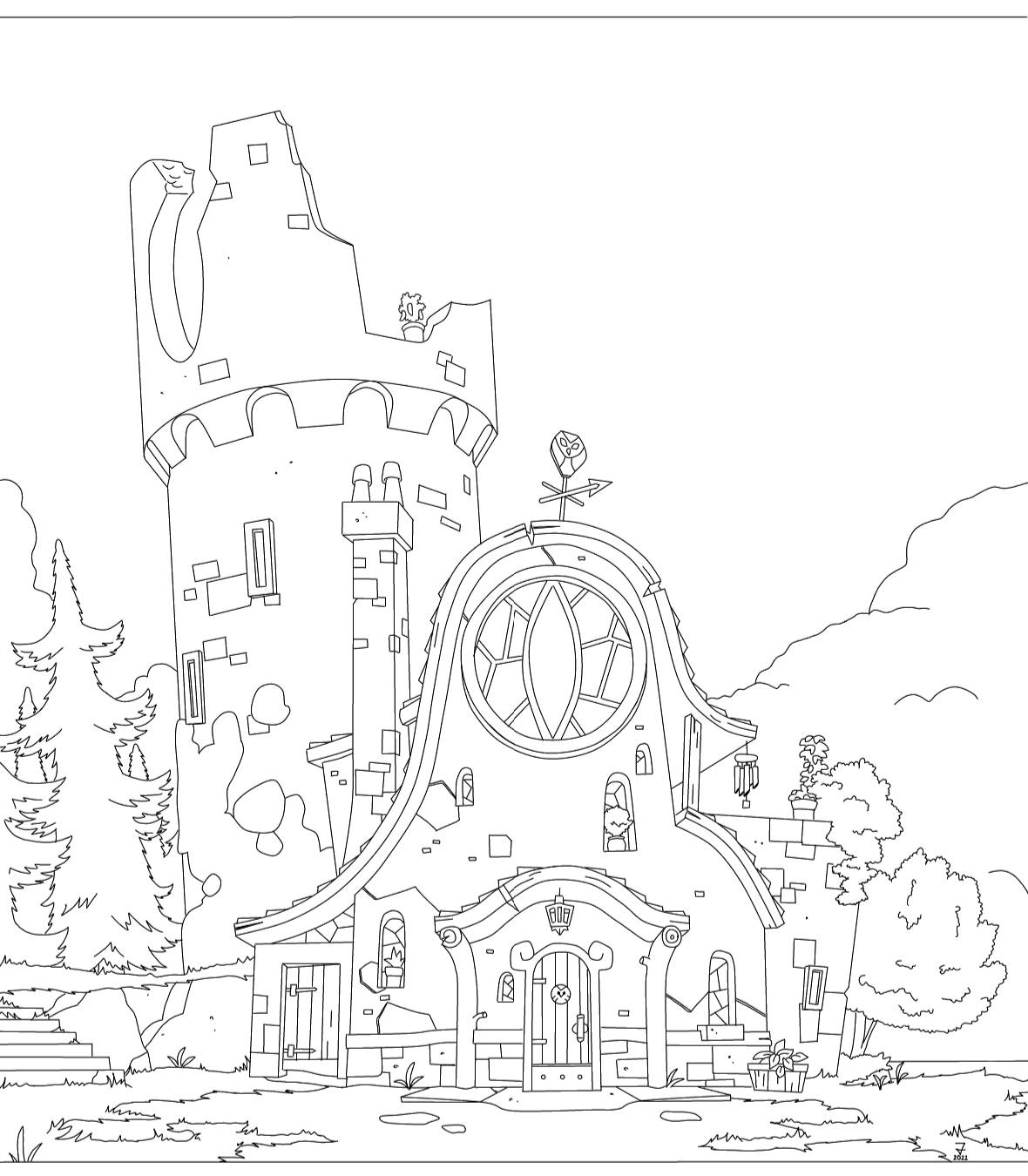 Owl house coloring sheet by supamega on