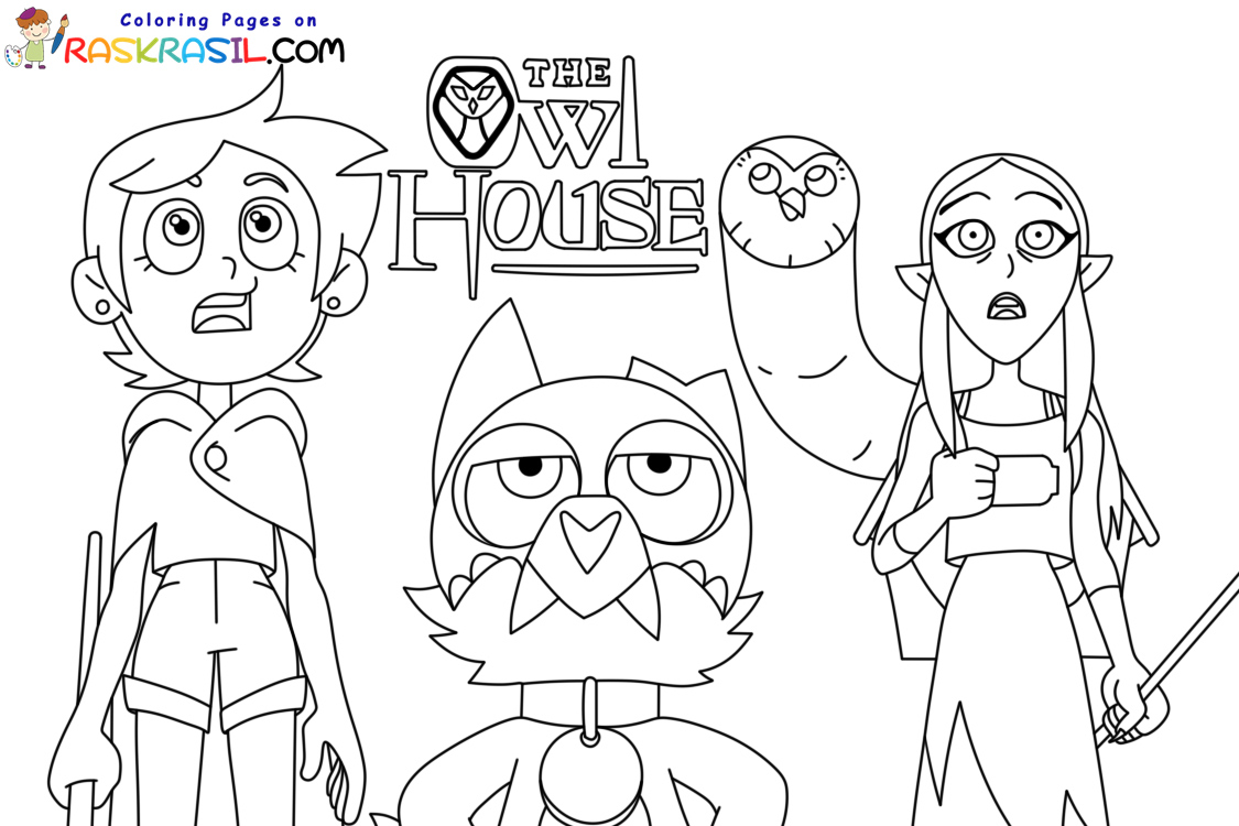 The owl house coloring pages