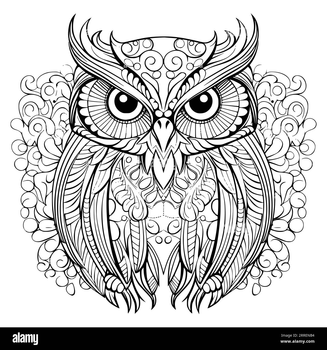 Cute owl coloring pages hi