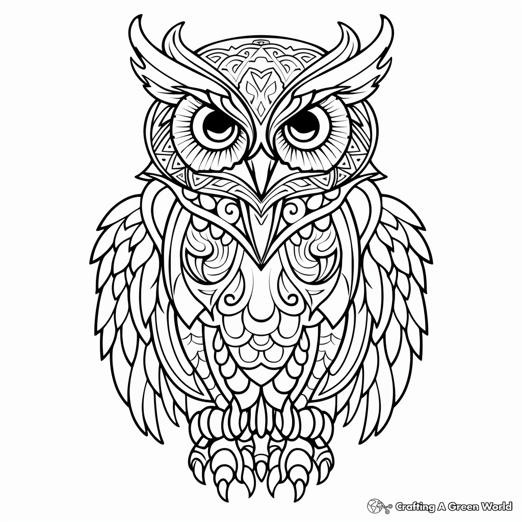 Owl coloring pages