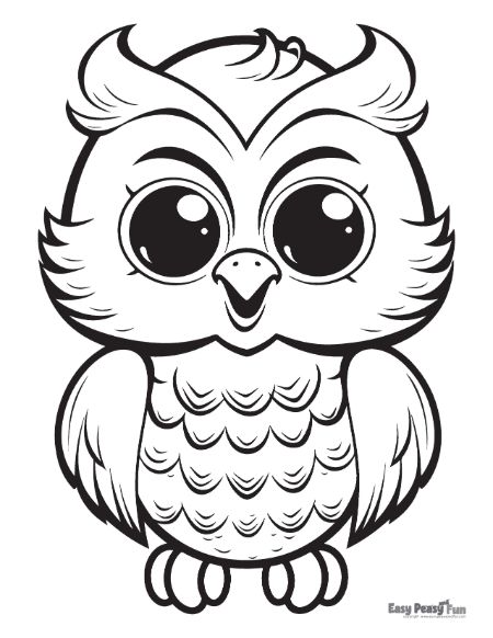 Owl coloring pages â printable sheets