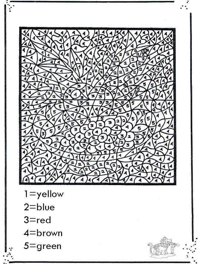 Number coloring coloring pages for teenagers color by numbers adult color by number