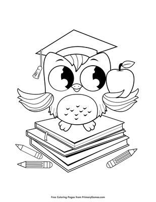 Wise owl coloring page â free printable pdf from